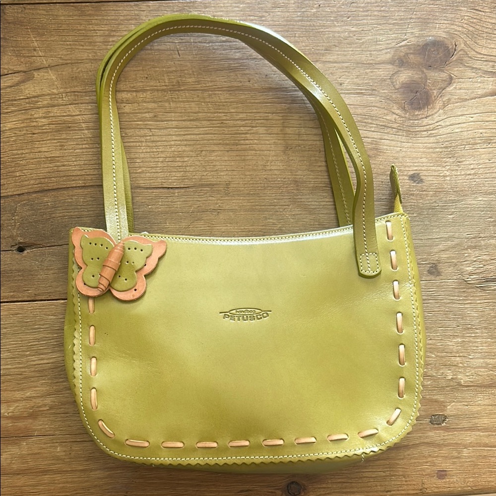 Green Leather Shoulder Bag